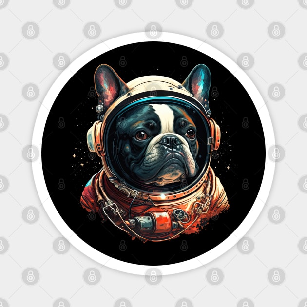 French Bulldog Astronaut Magnet by JayD World